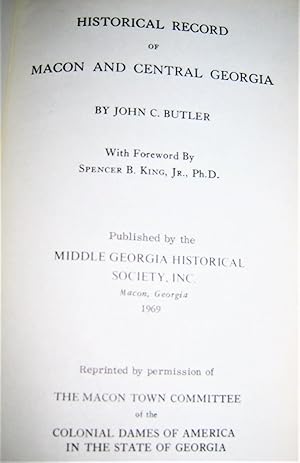 Historical Record of Macon and Central Georgia