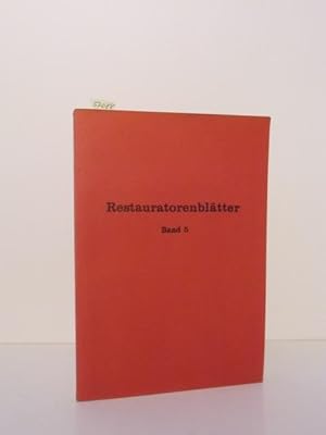 Immagine del venditore per Restauratorenbltter. Bd. 5 zum Thema Klima- und Ausstellungsprobleme Rechts- und Finanzfragen. venduto da Kunstantiquariat Rolf Brehmer