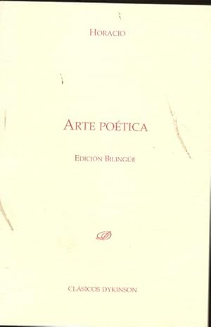 Imagen del vendedor de Arte potica Edicion bilinge a la venta por Imosver