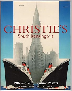 Christie's 19th and 20th Century Posters, South Kensington, 3 February 2000