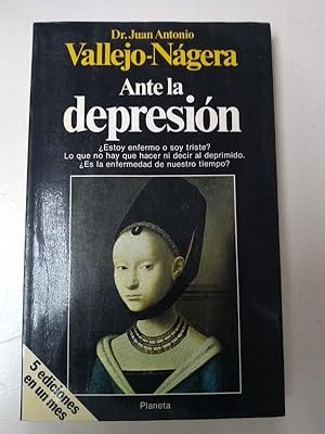 Bild des Verkufers fr Ante la depresion zum Verkauf von Libros Ambig