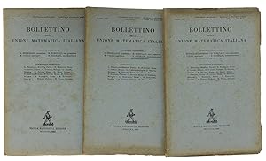 BOLLETTINO DELLA UNIONE MATEMATICA ITALIANA. Annata 1948 completa.: