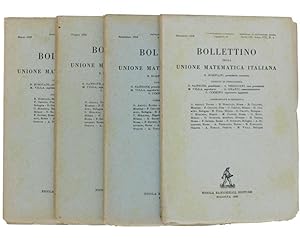 BOLLETTINO DELLA UNIONE MATEMATICA ITALIANA. Annata 1952 completa.: