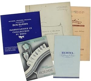 PROFUMERIA E PRODOTTI DI BELLEZZA: 6 CATALOGHI anni 1939-1940.: