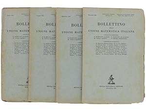 BOLLETTINO DELLA UNIONE MATEMATICA ITALIANA. Annata 1951 completa.: