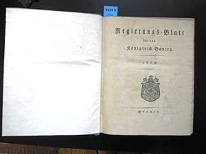 Seller image for Regierungs-Blatt fr das Knigreich Bayern 1830. for sale by Augusta-Antiquariat GbR