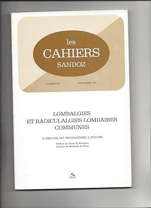 Lombalgies et radiculalgies lombaires communes