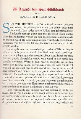 Die legende van Sinte Willebroert. Gereproduceerd uit het passionael winterstuc gedrukt door Gher...