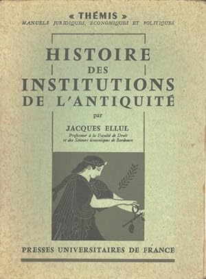 Histoire des institutions de l'Antiquité