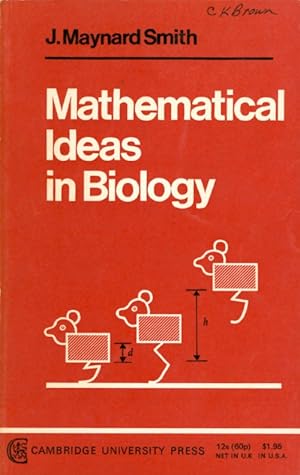 Imagen del vendedor de Mathematical Ideas in Biology a la venta por The Haunted Bookshop, LLC
