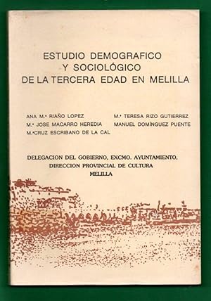 Imagen del vendedor de ESTUDIO DEMOGRAFICO Y SOCIOLOGICO DE LA TERCERA EDAD EN MELILLA. a la venta por Librera DANTE
