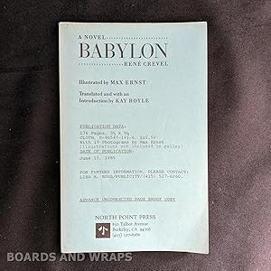 Immagine del venditore per Babylon A novel venduto da Boards & Wraps