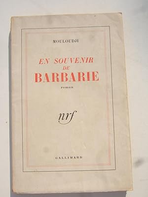 Seller image for En Souvenir De Barbarie for sale by Domifasol