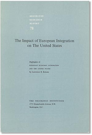 The Impact of European Integration on the United States: Highlights of "European Economic Integra...