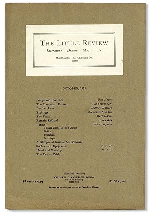 The Little Review - Vol.II, No.7 (October, 1915)