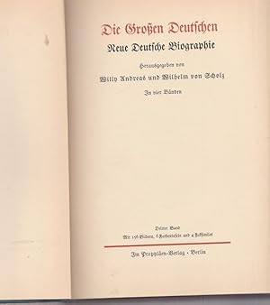 Immagine del venditore per Die Groen Deutschen. Neue Deutsche Biographie. In vier Bndern. DRITTER BAND. venduto da Ant. Abrechnungs- und Forstservice ISHGW