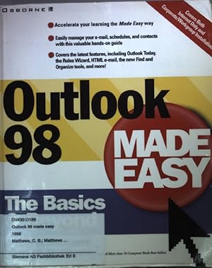 Seller image for Outlook 98 Made Easy. for sale by books4less (Versandantiquariat Petra Gros GmbH & Co. KG)
