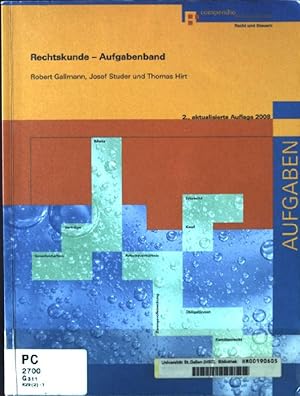 Bild des Verkufers fr Rechtskunde; Aufgabenbd. zum Verkauf von books4less (Versandantiquariat Petra Gros GmbH & Co. KG)