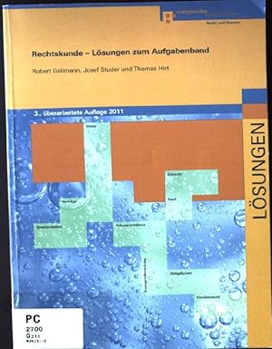 Seller image for Rechtskunde; Lsungen zum Aufgabenbd. Lernwelt "Wirtschaft & Gesellschaft" for sale by books4less (Versandantiquariat Petra Gros GmbH & Co. KG)