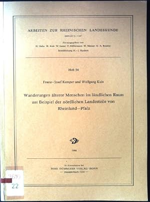 Seller image for Wanderungen lterer Menschen im lndlichen Raum am Beispiel der nrdlichen Landesteile von Rheinland-Pfalz. Arbeiten zur rheinischen Landeskunde ; H. 54 for sale by books4less (Versandantiquariat Petra Gros GmbH & Co. KG)