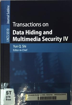 Bild des Verkufers fr Transactions on Data Hiding and Multimedia Security IV. zum Verkauf von books4less (Versandantiquariat Petra Gros GmbH & Co. KG)