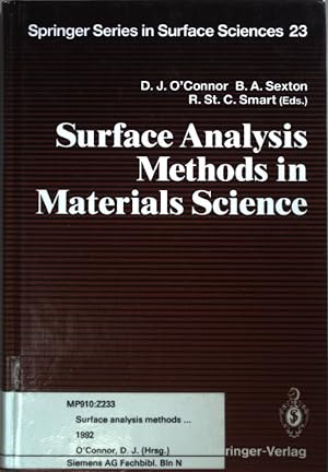 Bild des Verkufers fr Surface Analysis Methods in Materials Science. zum Verkauf von books4less (Versandantiquariat Petra Gros GmbH & Co. KG)