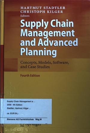 Seller image for Supply chain management and advanced planning : concepts, models, software, and case studies. for sale by books4less (Versandantiquariat Petra Gros GmbH & Co. KG)
