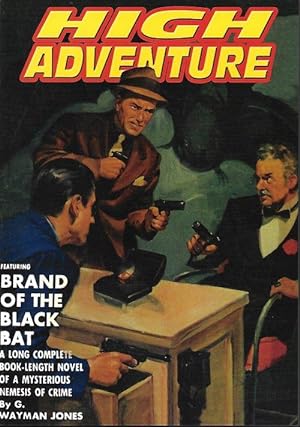 Image du vendeur pour HIGH ADVENTURE No. 90 (The Black Bat Detective Mysteries: July 1939) mis en vente par Books from the Crypt