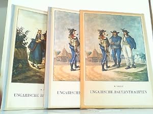 Ungarische Bauerntrachten (1820-1867). Hier Text- und Bildband in 2 Büchern KOMPLETT! in Schuber.