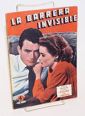 Seller image for La Barrera Invisible [Gentleman's Agreement]. Es un film Twentieth Century Fox, Distribuido por Hispano Foxfilm, S.A.E. for sale by Bolerium Books Inc.