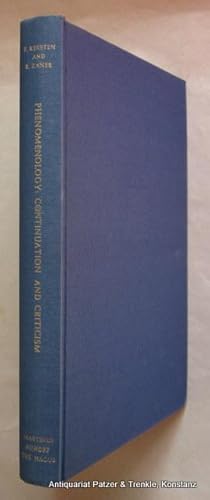 Phenomenology: Continuation and Criticism. Essays in Memory of Dorian Cairns. Den Haag, Nijhoff, ...