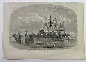 Image du vendeur pour New Floating Dry Dock at Rangoon, 1867 Print mis en vente par Maynard & Bradley