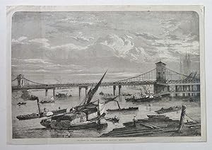 Imagen del vendedor de Progress of the Charing Cross Railway Bridge, 1863 Print a la venta por Maynard & Bradley