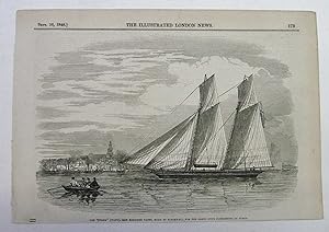 Image du vendeur pour Volna Iron Schooner Yacht, Grand Duke Constantine of Russia 1848 Print mis en vente par Maynard & Bradley