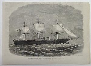 Bild des Verkufers fr Spanish Iron-Clad Frigate Ship Victoria, 1867 Print zum Verkauf von Maynard & Bradley