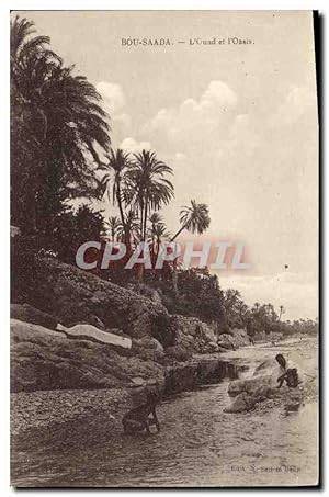 Seller image for Carte Postale Ancienne Bou Saada L'Ouad et l'Oasis for sale by CPAPHIL
