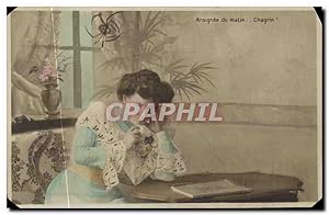 Image du vendeur pour Carte Postale Ancienne Araignee du Matin Chagrin Femme mis en vente par CPAPHIL