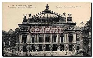 Image du vendeur pour Carte Postale Ancienne Paris L'Opera Academe Nationale de Musique mis en vente par CPAPHIL