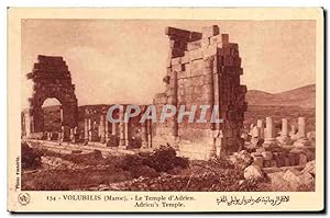 Bild des Verkufers fr Carte Postale Ancienne Volubilis Maroc Le Temple d'Adrien zum Verkauf von CPAPHIL