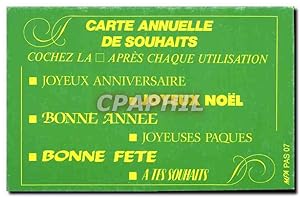 Image du vendeur pour Carte Postale Moderne Carte annuelle de souhaits Noel Pques mis en vente par CPAPHIL