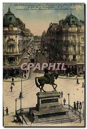 Carte Postale Ancienne Orleans Loiret Statue de Jeanne d'Arc