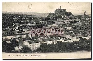 Carte Postale Ancienne Le Puy vue prise du Mont Ronzon