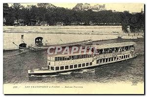 Seller image for Reproduction Les Transports a Paris Bateau Parisien for sale by CPAPHIL