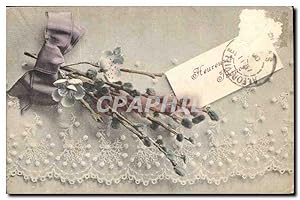 Image du vendeur pour Carte Postale Ancienne Heureuses Pques Fleurs mis en vente par CPAPHIL