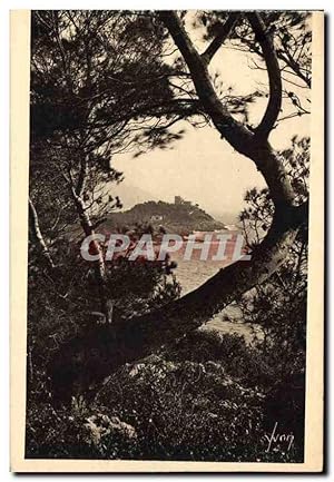 Bild des Verkufers fr Carte Postale Ancienne Cote d'Azur Le Cap Ferrat vu a travers les Pins d'Alep zum Verkauf von CPAPHIL
