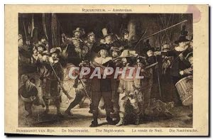 Image du vendeur pour Carte Postale Ancienne Rembrandt van Rijn De Nachtwacht mis en vente par CPAPHIL