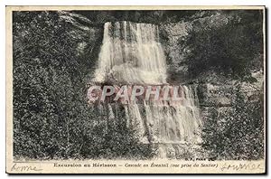 Imagen del vendedor de Carte Postale Ancienne Excursion au Herisson Cascade en eventail vue prise dui Sentier a la venta por CPAPHIL