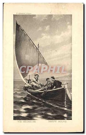 Image du vendeur pour Carte Postale Ancienne Vie Heureuse Bateau mis en vente par CPAPHIL