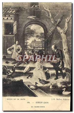 Seller image for Carte Postale Ancienne Musee de la Haye Steen Jan la Basse Cour for sale by CPAPHIL