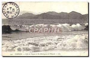 Image du vendeur pour Carte Postale Ancienne Cannes Effet de Vagues et les Montagnes de l'Esterel mis en vente par CPAPHIL